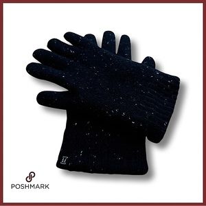 Super Soft Fur Lined Ladies Black Gloves Size S